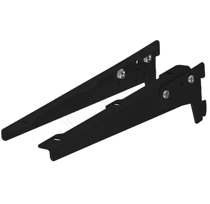Set van 2 dragers verstelbaar 300 mm zwart gelakt Lage Prijs