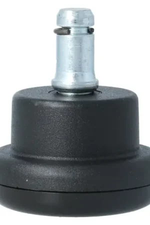 Bureaustoel glijder 50x32mm cilindrisch zwart Seizoensaanbieding