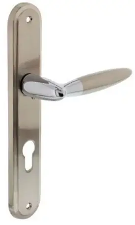 Weekendaanbieding Intersteel deurklink Elen op langschild PC72 chroom/mat nikkel