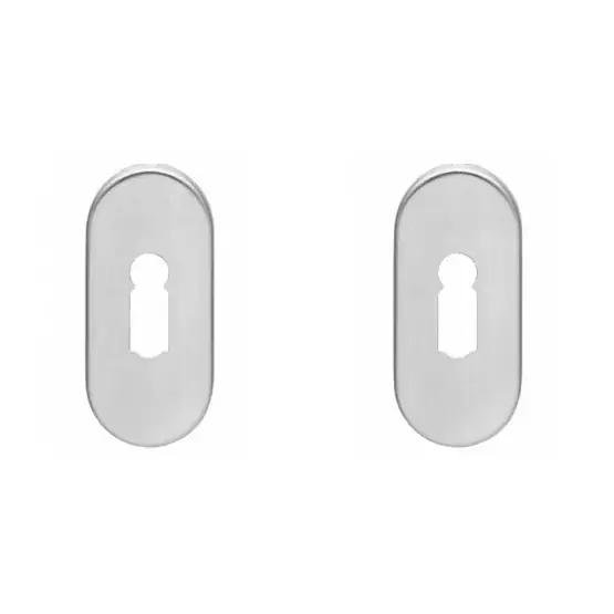 Intersteel sleutelrozetten verdekt ovaal 65x30x5mm rvs Direct Beschikbaar