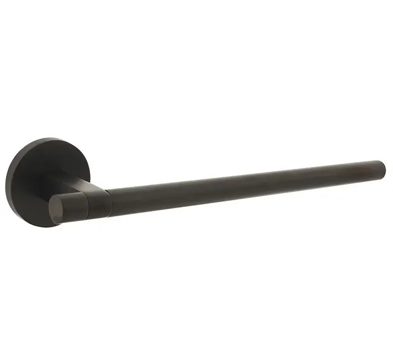 Intersteel deurklink Shiraat by Grand & Johnson op rozet éénzijdig verdekt rechts ø55x8mm PVD zwart Koopje