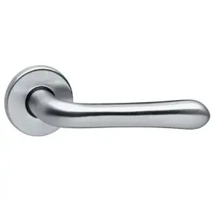 Intersteel enkele deurklink Saturnus rechts op rozet chroom mat Weekendaanbieding