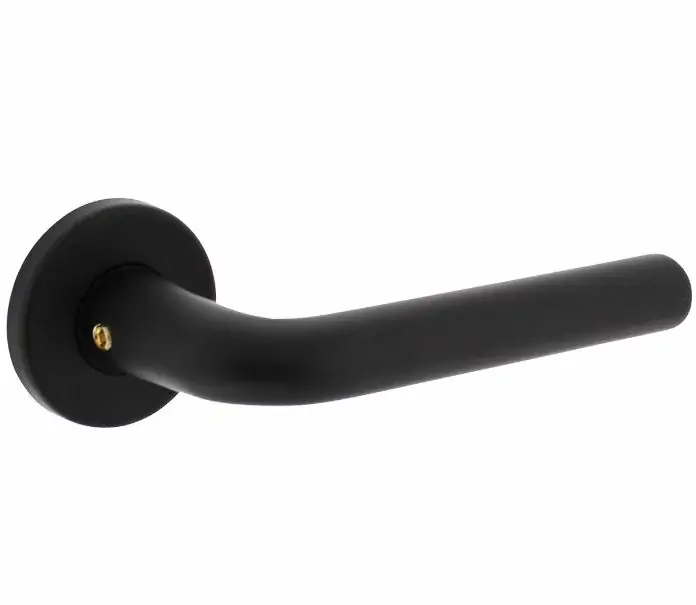 Intersteel enkele deurklink Derby op rozet ø50×7 mm + 7mm nokken zwart Lage Prijs