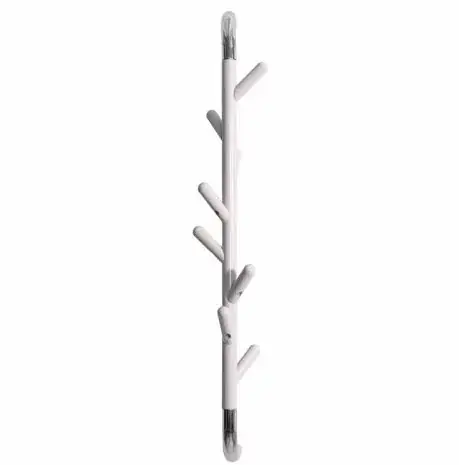 Wandkapstok Linair met 8 haken wit Veilige Betaling