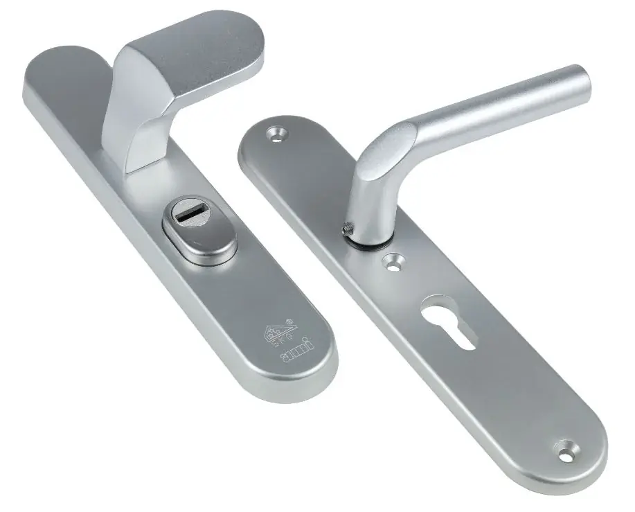 Beperkte Voorraad Ami veiligheidsgarnituur PC92 VARO ovaal met kerntrekbeveiliging SKG3 aluminium F1