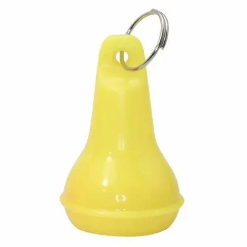 Hotelbal plastic lichtgevend geel 2 stuks Uitverkoop