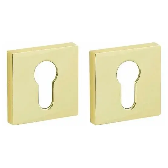 Shop Nu Set van twee PC-plaatjes Bauhaus verdekt messing ongelakt