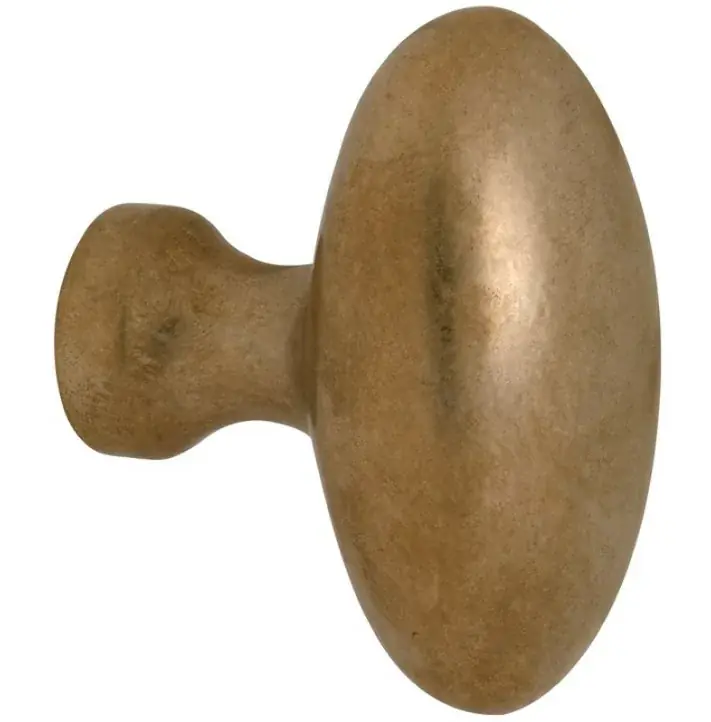 Fabrieksprijs Knop Ei tbv SKG schild messing antiek