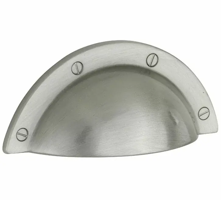 Weekendaanbieding Schelpgreep Shell mat nikkel gelakt