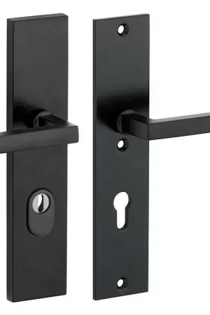 Aanbieding SKG3 PC72 kruk/kruk op schild Kare/Bauhaus rechts + kerntrekbeveiliging mat zwart