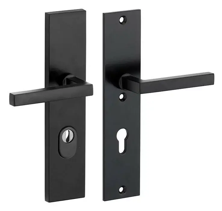 Aanbieding SKG3 PC72 kruk/kruk op schild Kare/Bauhaus rechts + kerntrekbeveiliging mat zwart