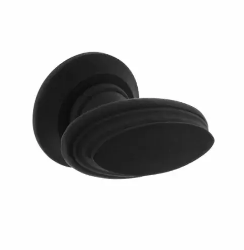 Intersteel knopkruk met freesrand en ronde rozet beukenhout zwart Fabrieksprijs