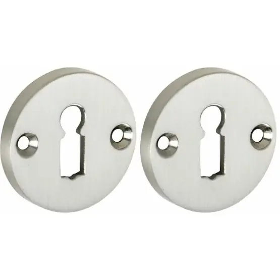 Goedkoop Set van twee sleutelplaatjes Elegant BB mat nikkel ongelakt