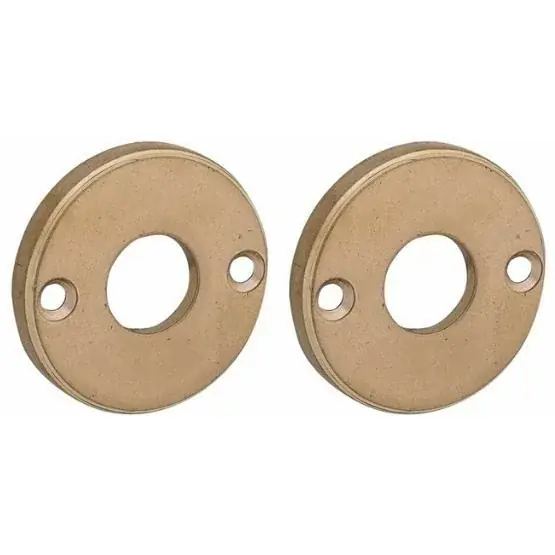 Merkproduct Set van twee krukrozetten Facet messing antiek