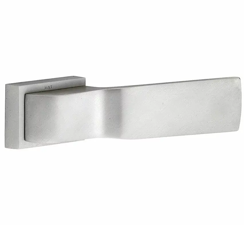 Deurklink op geveerd rozet Tukan mat nikkel ongelakt Exclusieve Aanbieding