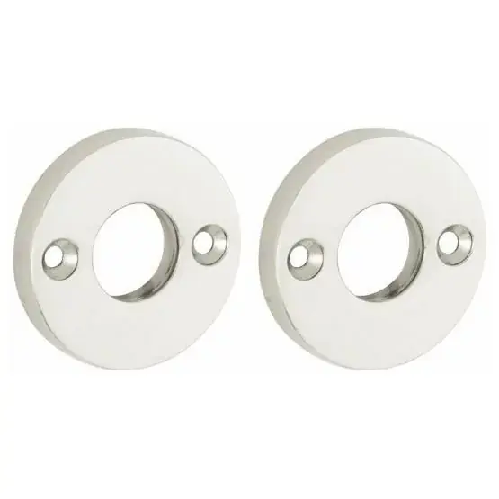 Seizoensaanbieding Set van twee krukrozetten Elegant glans nikkel