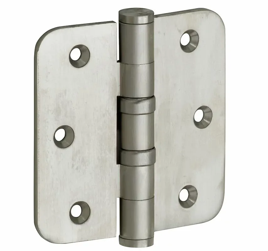 Speciale Aanbieding Kogellagerscharnier 89×89 ronde hoek vlak mat nikkel ongelakt