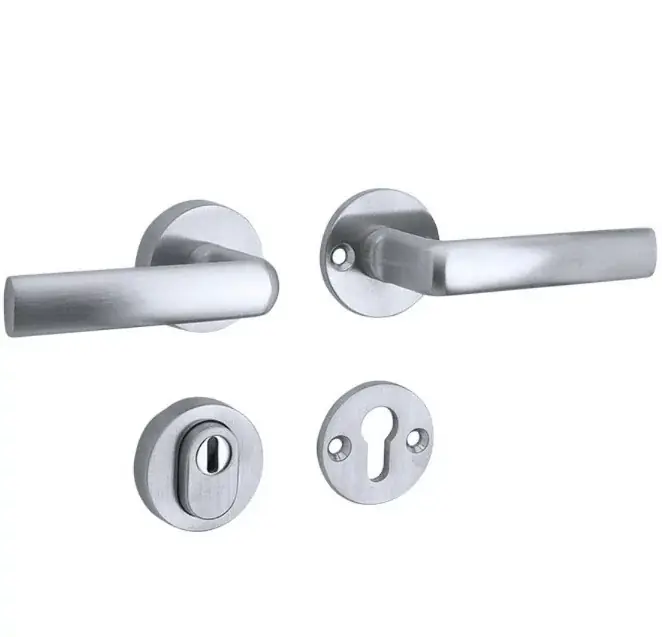 Aanbieding SKG3 kruk/kruk op rozet Padania rechts + kerntrekbeveiliging mat chroom