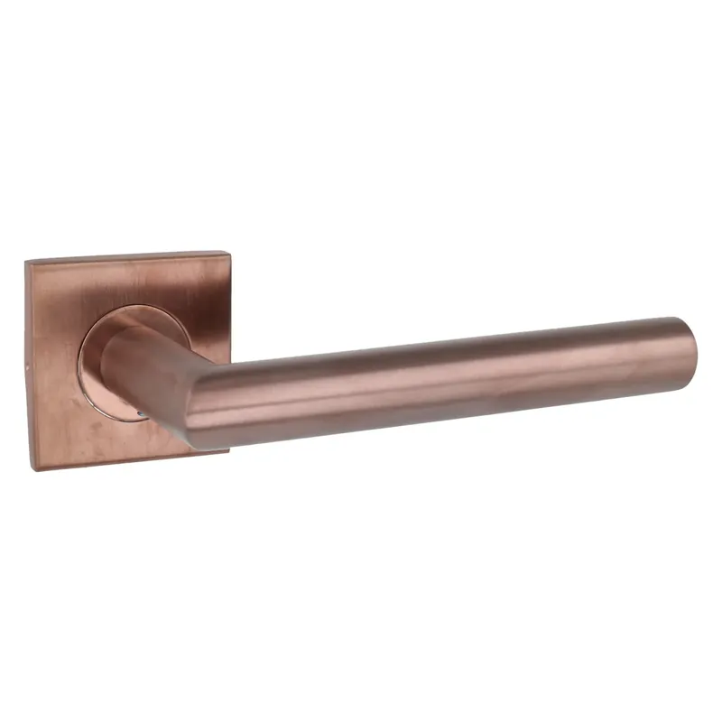 Intersteel deurklink Q 04 op rozet verdekt 53x53x6mm PVD brons Goedkoop