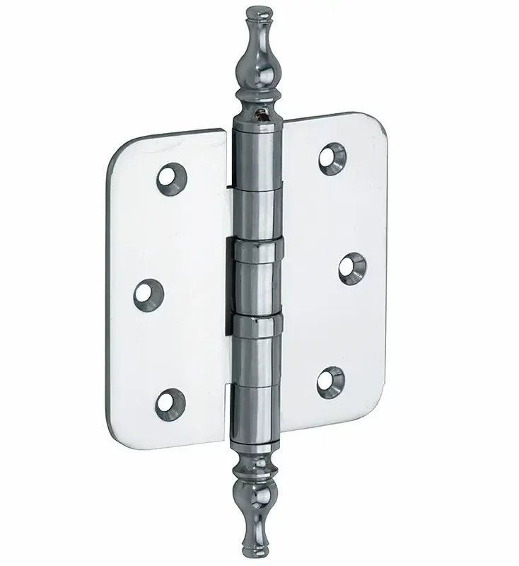 Seizoensaanbieding Kogellagerscharnier 89×89 ronde hoek vaas glans chroom
