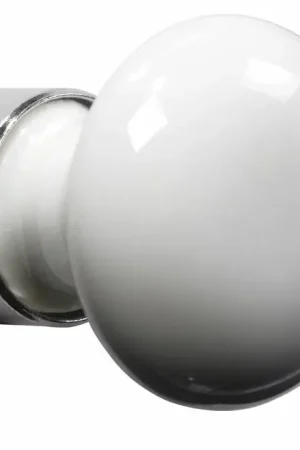 Speciale Aanbieding Meubelknop Paddenstoel porselein 35mm wit/glans nikkel
