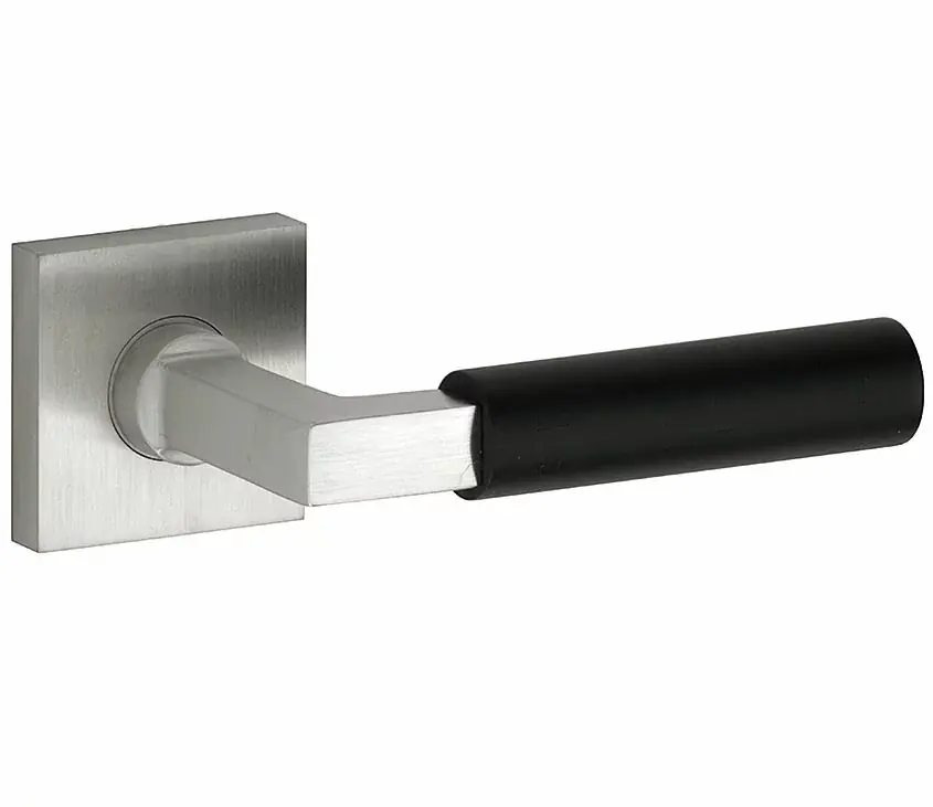 Weekendaanbieding Deurklink op geveerd rozet verdekt Bauhaus ebben mat nikkel ongelakt