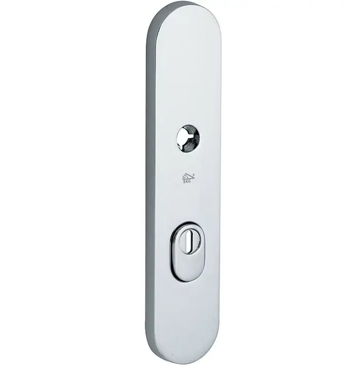 Beperkt Aanbod SKG3 ovaal schild PC55 buiten met kerntrekbeveiliging glans chroom