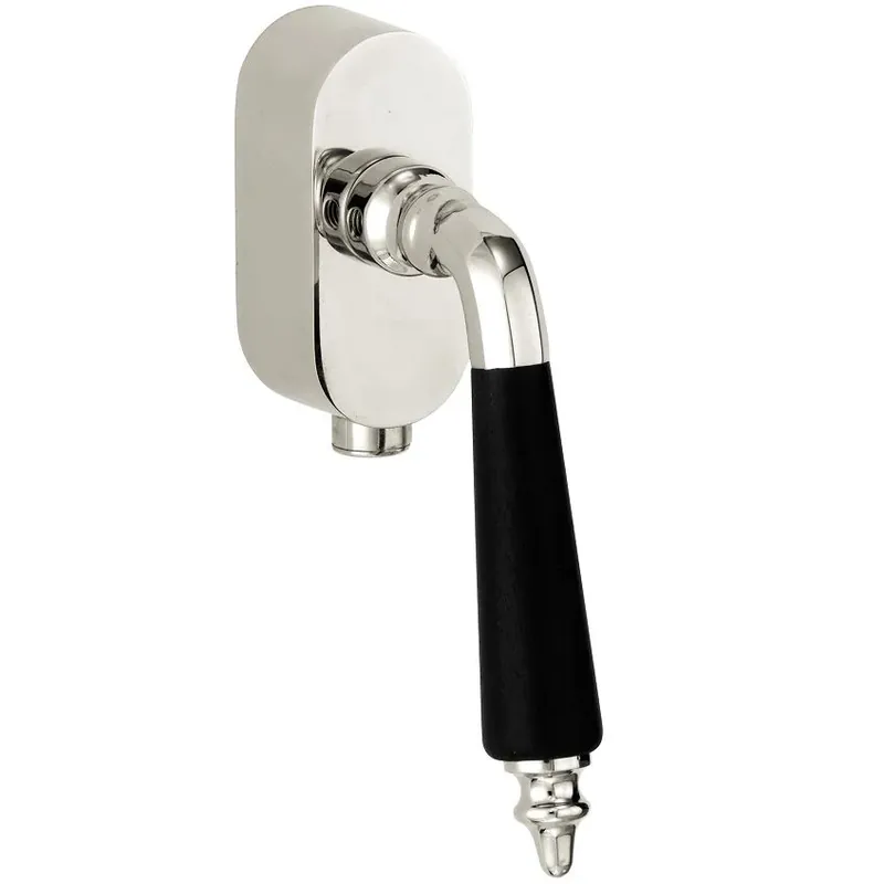 Beperkte Voorraad SKG2 Draaikiepgarnituur afsluitbaar Antique ebben/Elegant glans nikkel