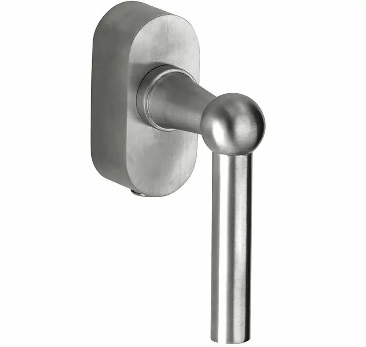 SKG2 Draaikiepgarnituur afsluitbaar Chemin de fer/Elegant mat nikkel ongelakt Op = Op