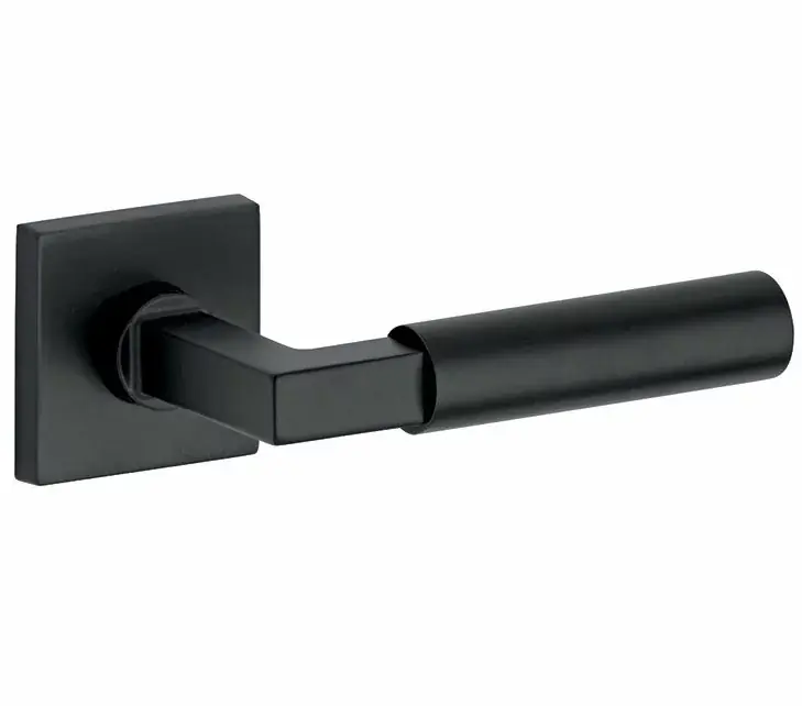 Deurklink op geveerd rozet verdekt Bauhaus mat zwart Hoge Kwaliteit