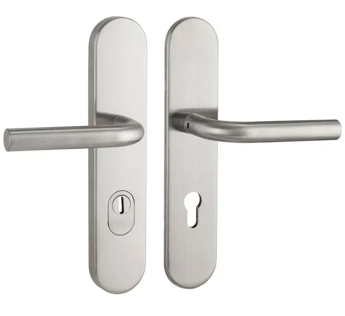 Merkproduct SKG3 PC92 kruk L op ovaal schild TOP + kerntrekbeveiliging rvs