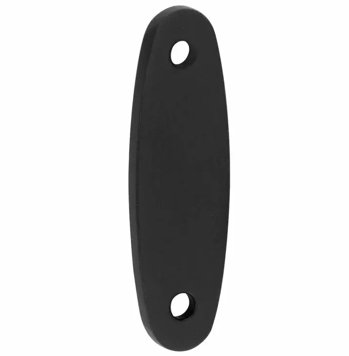 Vulplaat tbv raamsluiting 3 mm ovaal mat zwart Snelle Levering