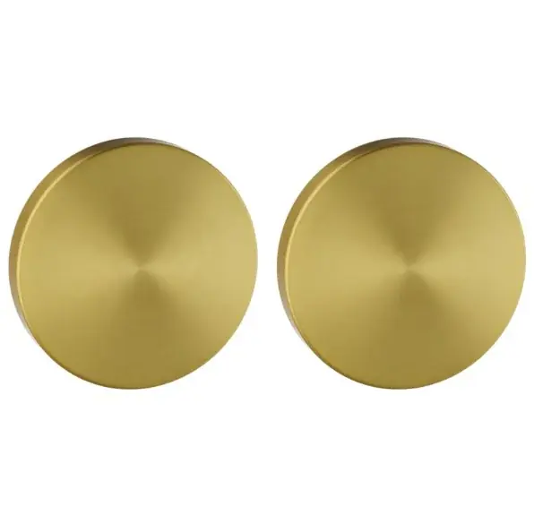 Set van twee blinde plaatjes ø52x6mm Permafix PVD goud Hete Deal