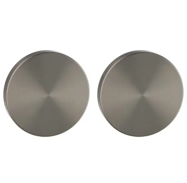 Weekendaanbieding Set van twee blinde plaatjes ø52x6mm Permafix PVD antraciet