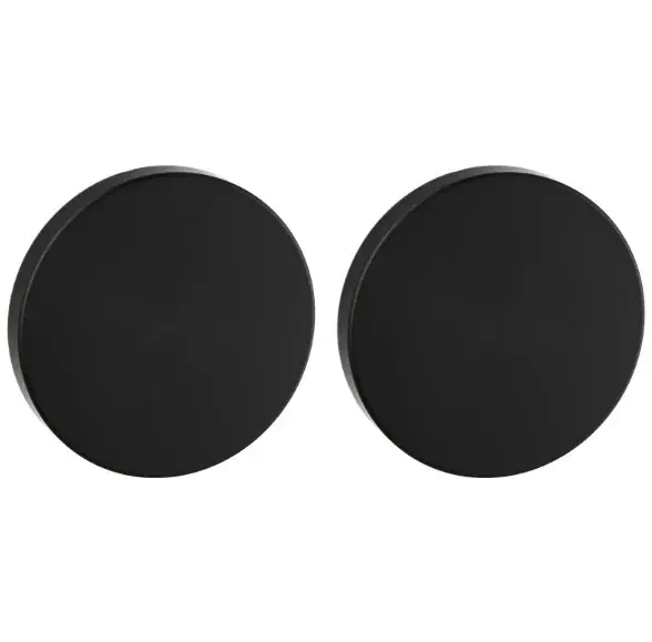 Set van twee blinde plaatjes ø52x6mm Permafix PVD zwart Meest Verkocht
