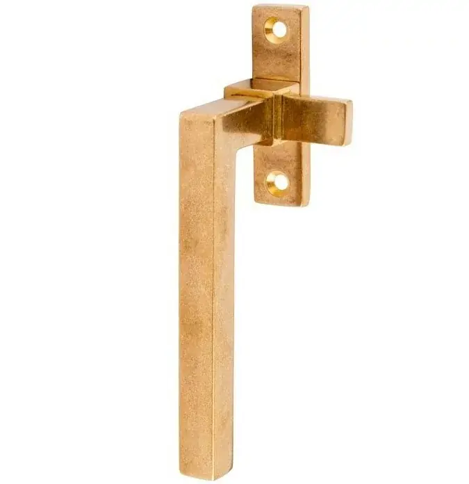 Premium Raamboom Met sluitplaat links Kare messing antiek