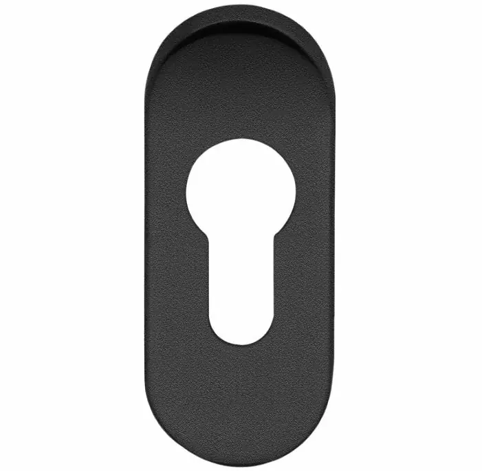 Veilige Betaling Cilinderplaatje ovaal 12mm zwart
