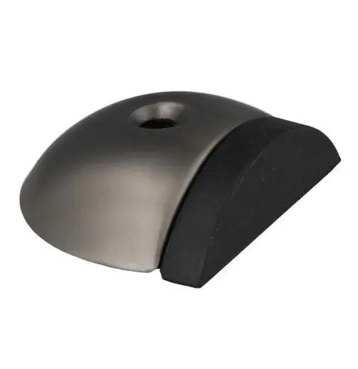 Deurstop vloermontage ø56x47mm PVD antraciet Exclusieve Aanbieding