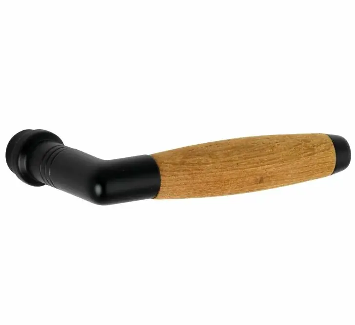 Bestseller Deurklink Ton teak mat zwart