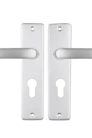 ODShop deurklink vierkant met kortschild PC55 aluminium F1 Flitsaanbieding