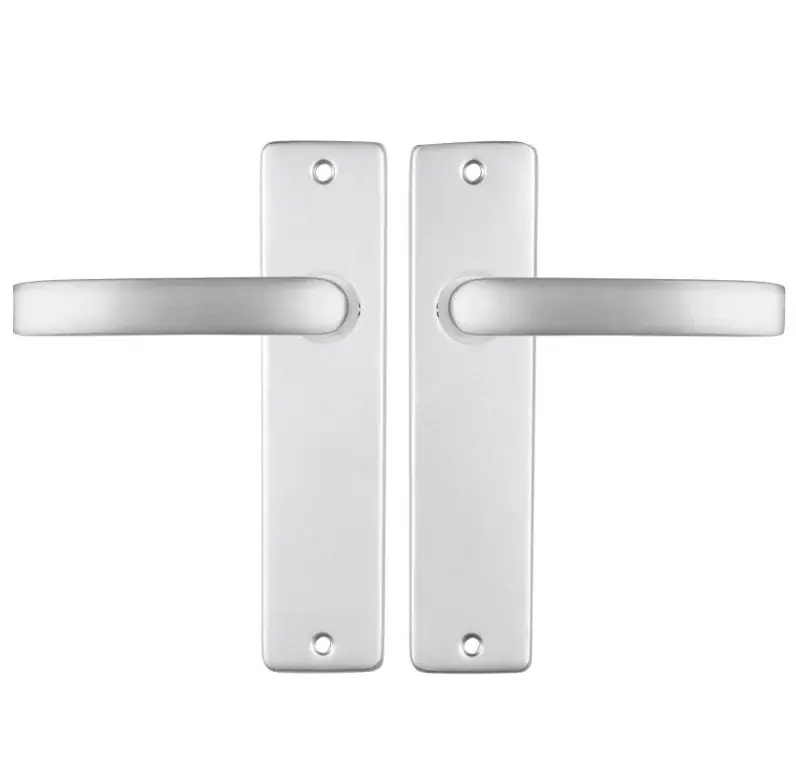 ODShop deurklink vierkant met kortschild blind aluminium F1 Gecertificeerd