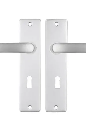 ODShop deurklink vierkant met kortschild SL56 aluminium F1 Betaalbaar