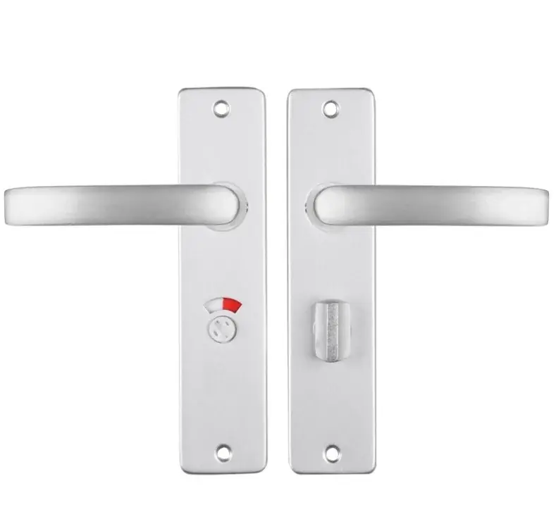Seizoensaanbieding ODShop deurklink vierkant met kortschild WC63/8 aluminium F1
