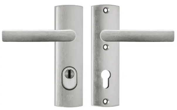Shop Nu AXA Curve Plus rvs-look PC72 kortschild veiligheidsbeslag met kerntrekbeveiliging SKG3