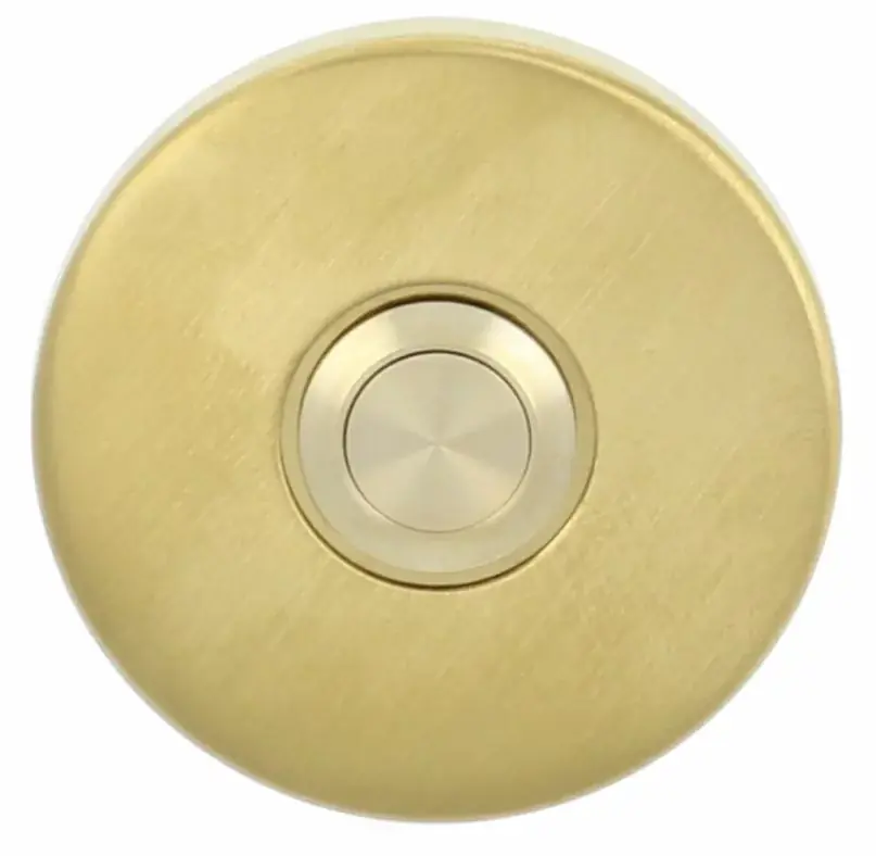 Hoge Kwaliteit Beldrukker BASICS LB50 rond PVD mat goud