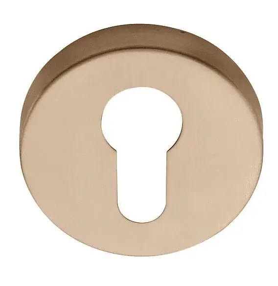 Cilinderplaatje BASICS LBY50 6 mm PVD licht brons Finale Uitverkoop