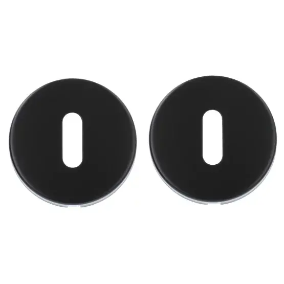 ODShop sleutelplaatjes Modern rond mat zwart Populair