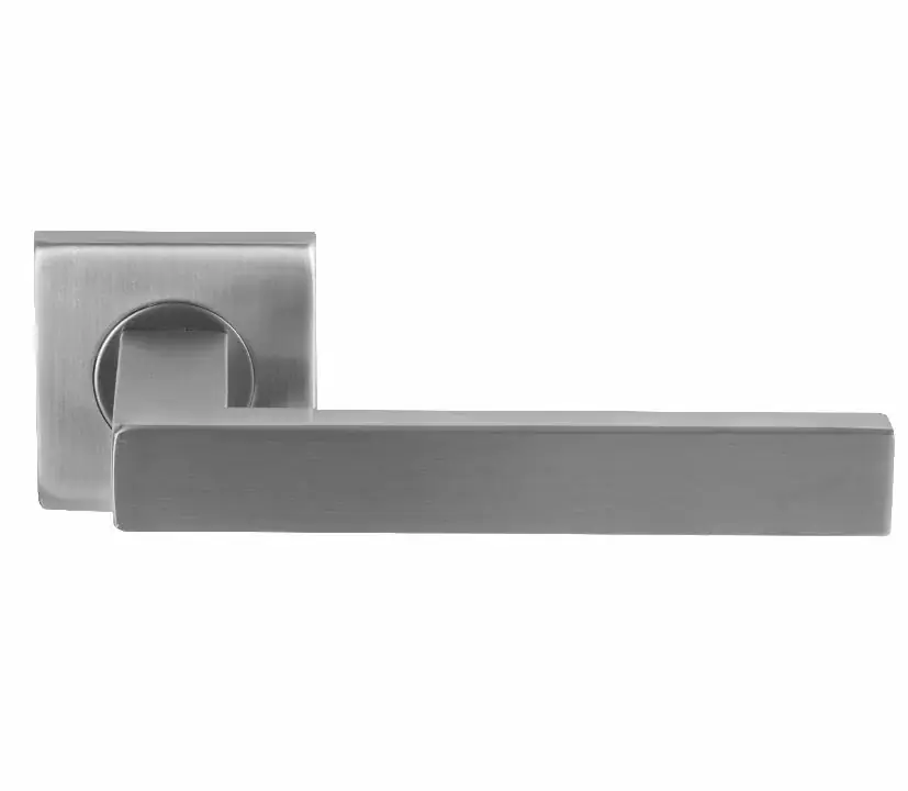 Deurklink Basis vierkant op rozet rvs Veilige Betaling