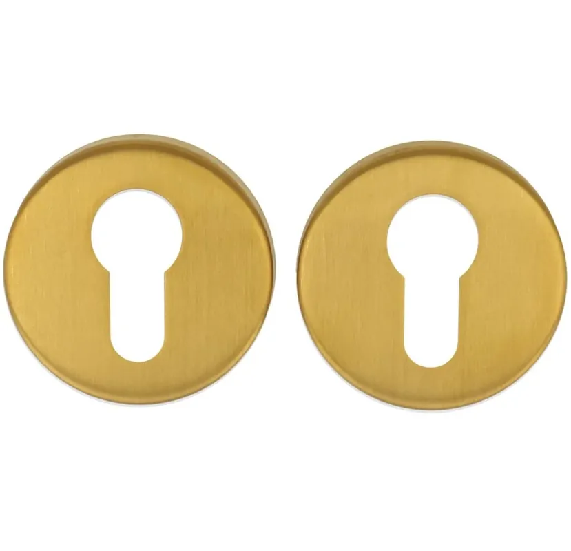 ODShop cilinderplaatjes Modern rond PVD mat goud Laatste Versie