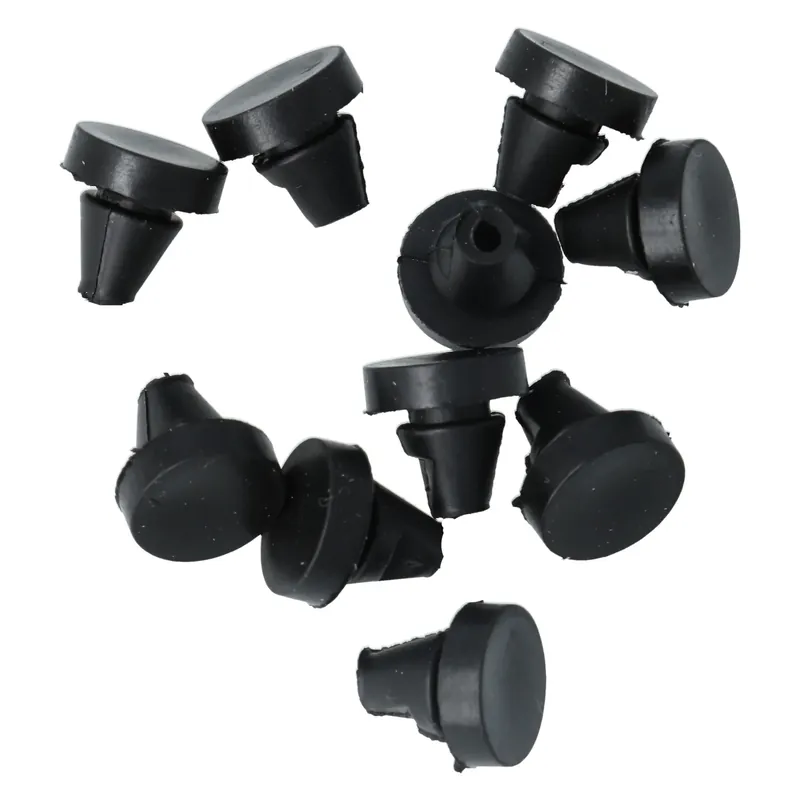 Meest Verkocht ODShop set van 10 aanslagdopjes 11x6x3mm voor deurkozijnen rubber zwart